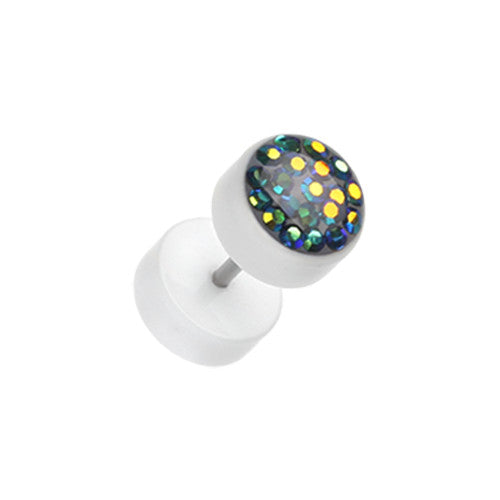 Faux Plugs - White Tiffany