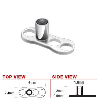 Dermal Anchor - TITANIUM - IT 3 Hole
