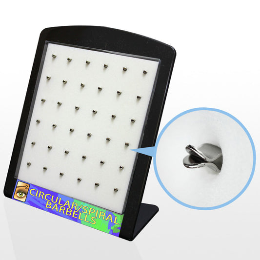 Display - Acrylic Stand With 36 Clips (Horizontal)