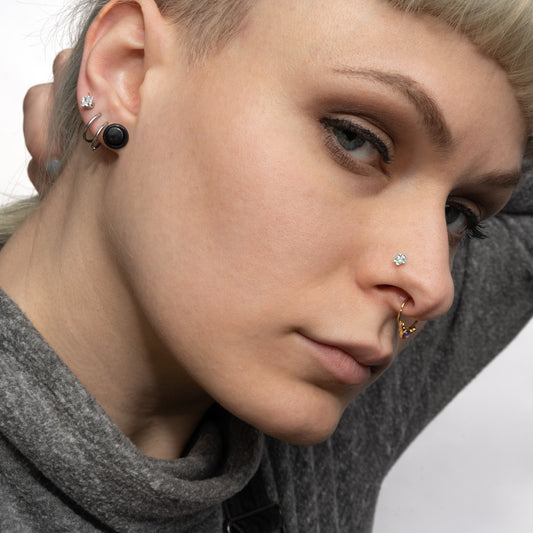 Faux Plugs - Blackline