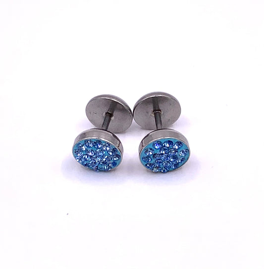Faux Plugs - Surgical Steel Tiffany