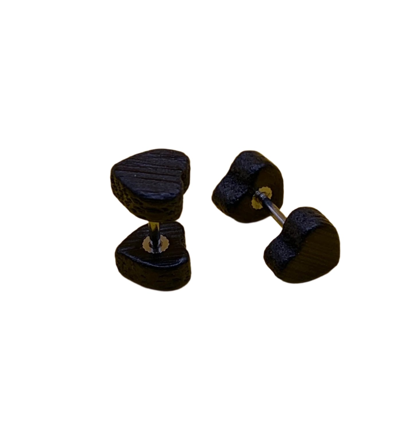 Faux Plugs - Wood Heart