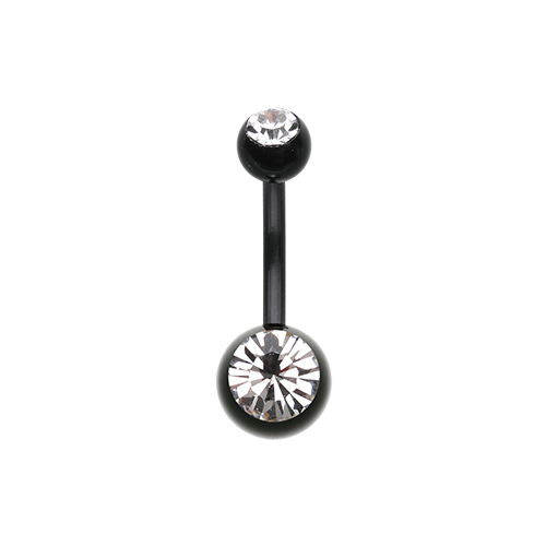 Belly Ring - Bio With Double Gem