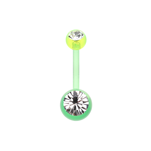 Belly Ring - Bio With Double Gem