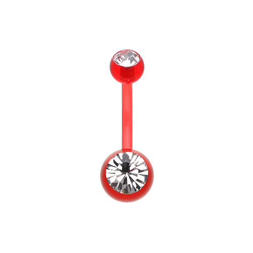 Belly Ring - Bio With Double Gem