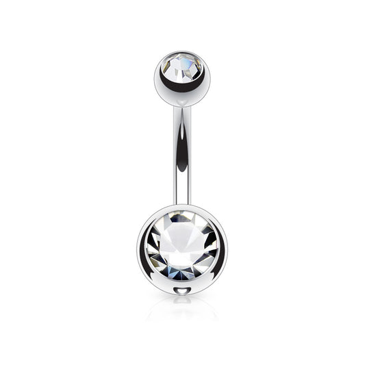 Belly Ring - Double Jewel (Wholesale)