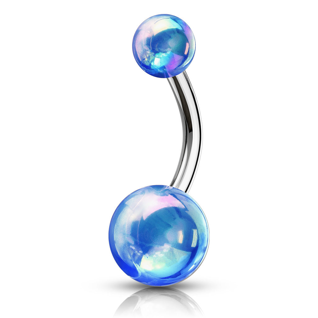 Belly Ring - Metallic Coated Steel Balls