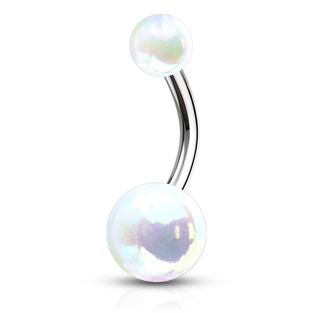 Belly Ring - Metallic Coated Steel Balls