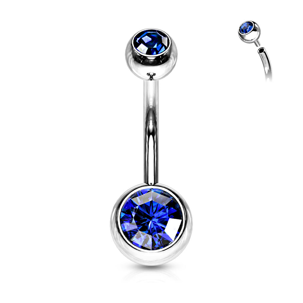 Belly Ring - IT Double Jewel