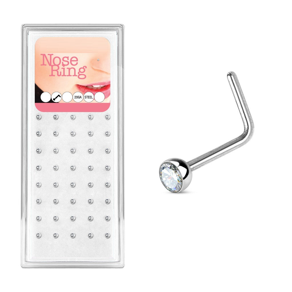 Nose Studs - Pack of 40 Surgical Steel