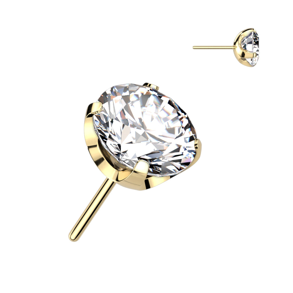 PARTS - TITANIUM - Threadless Prong-Set Gems