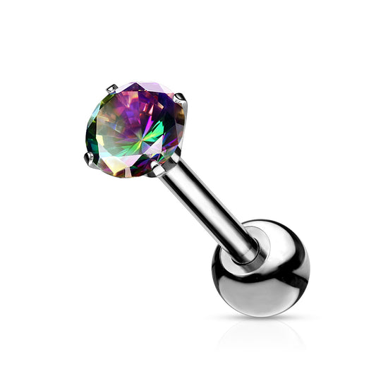 Cartilage - TITANIUM - Round Gem