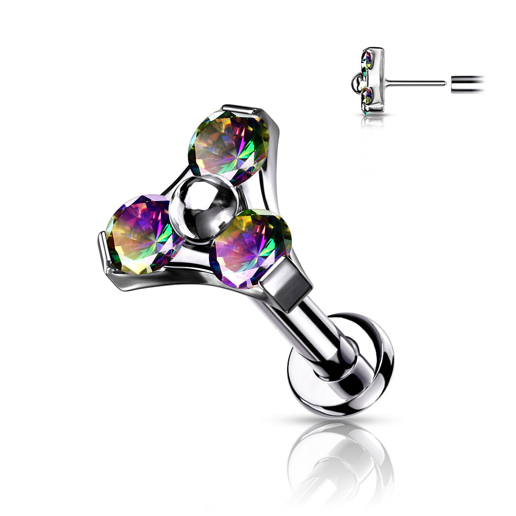 Labrets - TITANIUM - Threadless Trinity