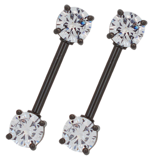 Nipple - Blackline With Round CZ