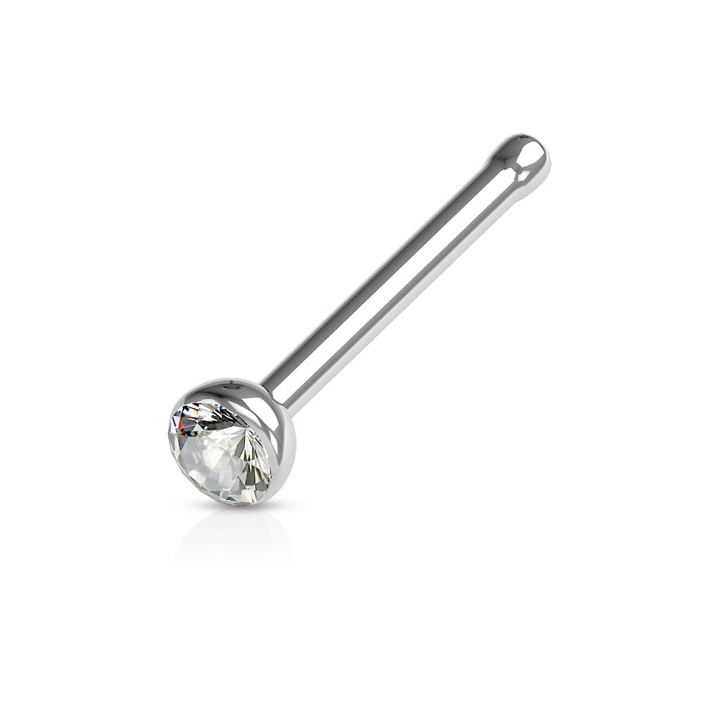 Nose Studs - Nose Bones With Press Set Gem