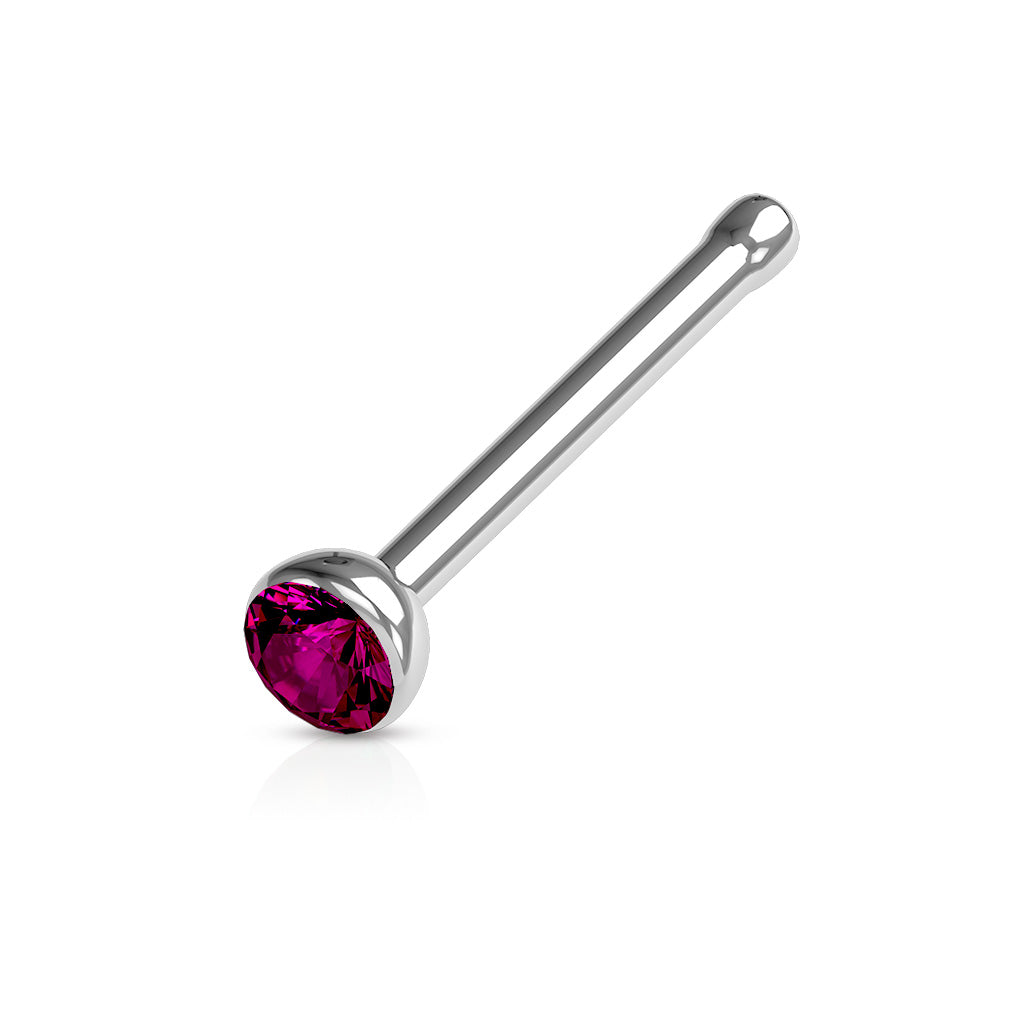 Nose Studs - Nose Bones With Press Set Gem