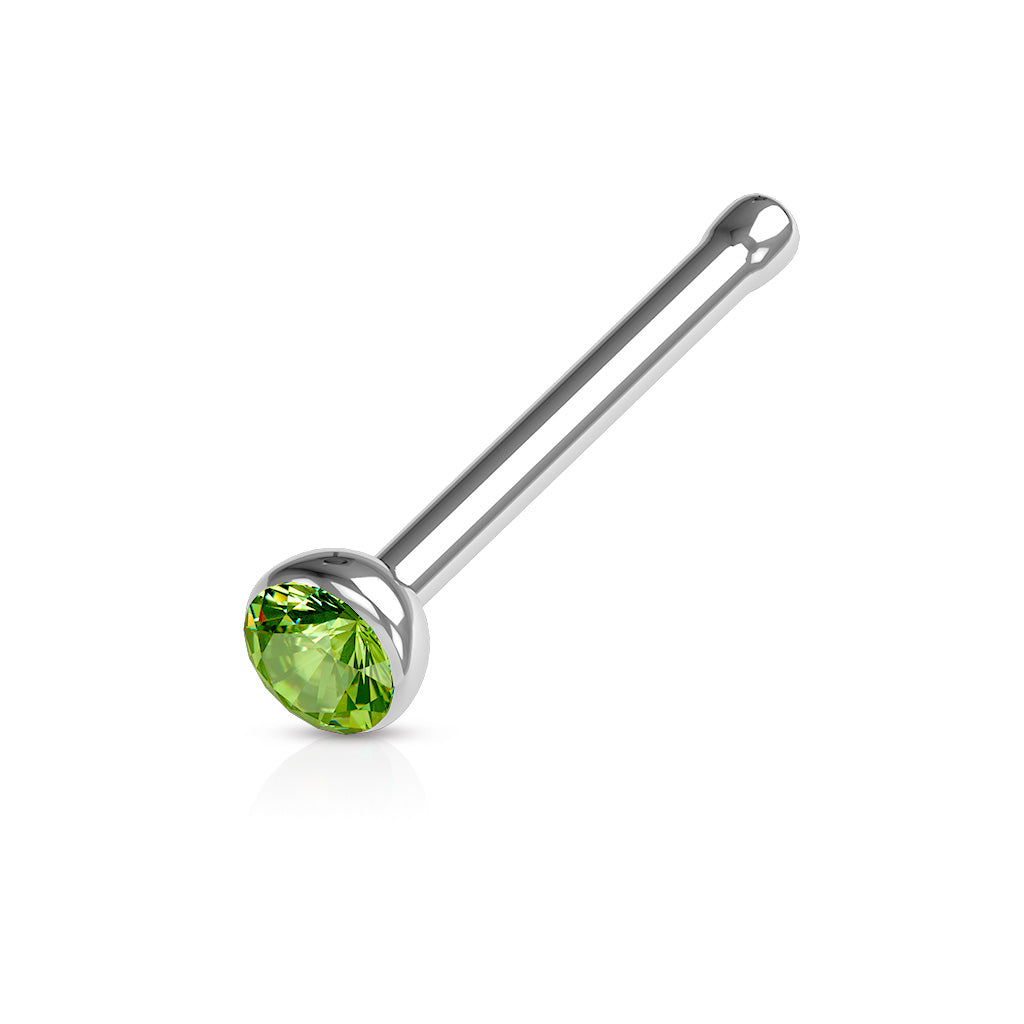 Nose Studs - Nose Bones With Press Set Gem