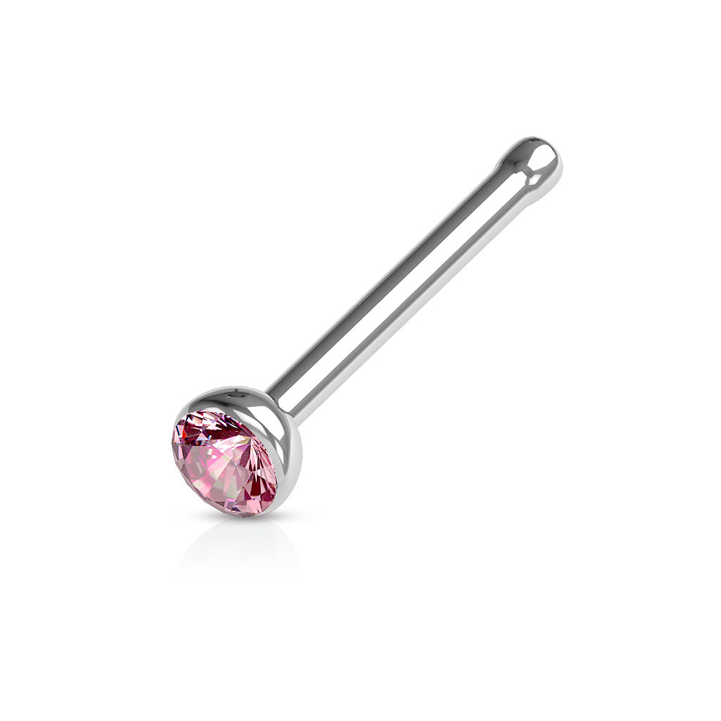 Nose Studs - Nose Bones With Press Set Gem