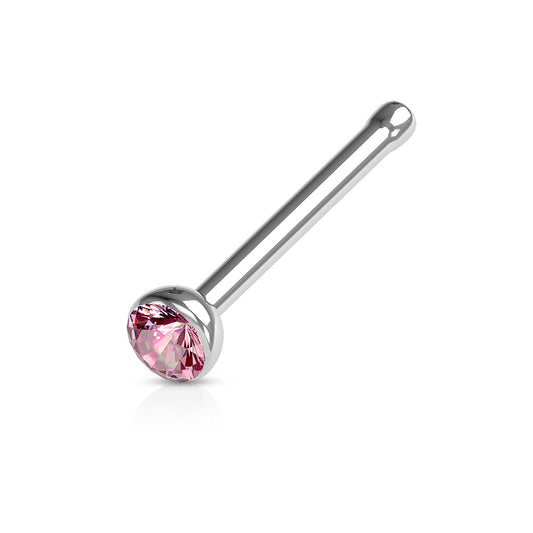 Nose Studs - Nose Bones With Press Set Gem