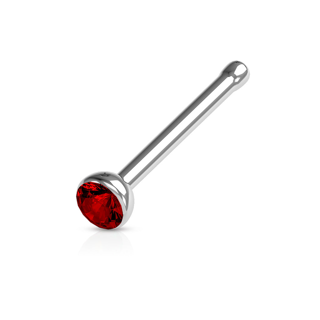 Nose Studs - Nose Bones With Press Set Gem
