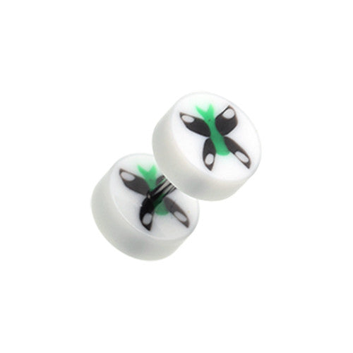 Faux Plugs - Acrylic Butterfly