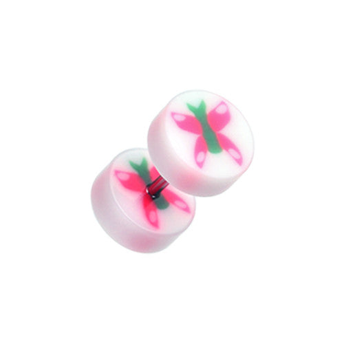 Faux Plugs - Acrylic Butterfly