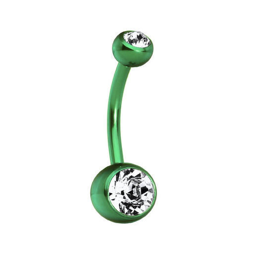 Belly Ring - Colourline Double Jewel