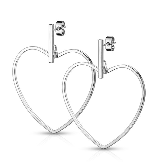 Earrings - Large Heart