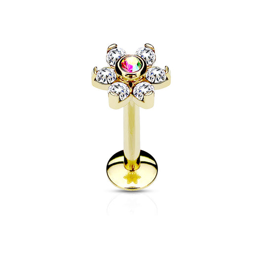 Labrets -  IT Gold Flower