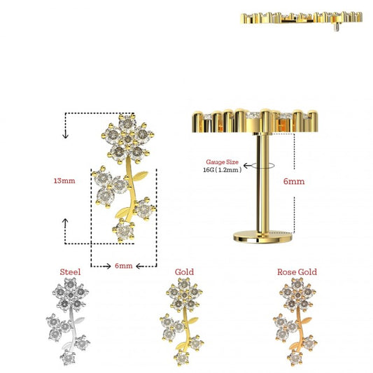 Labrets - IT Flower With Stem