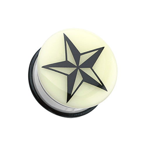Last Chance Packs - Tunnels / Plugs - Glow In the Dark Nautical Star