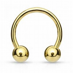 Circular Barbell - 14 Karat Gold