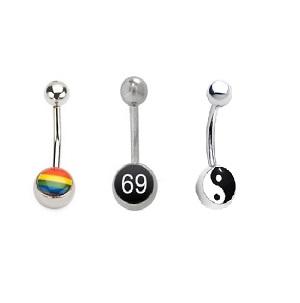 Surgical steel hot sale belly rings