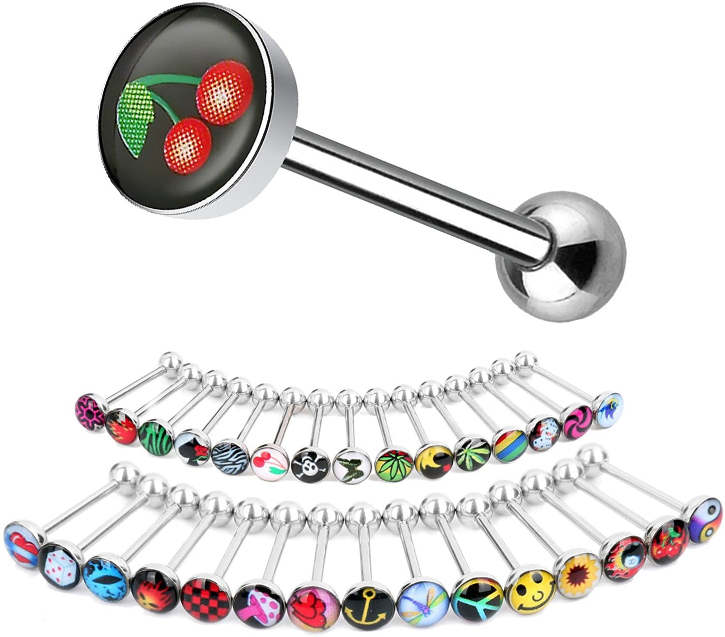 Barbells - Tongue Logo Characters