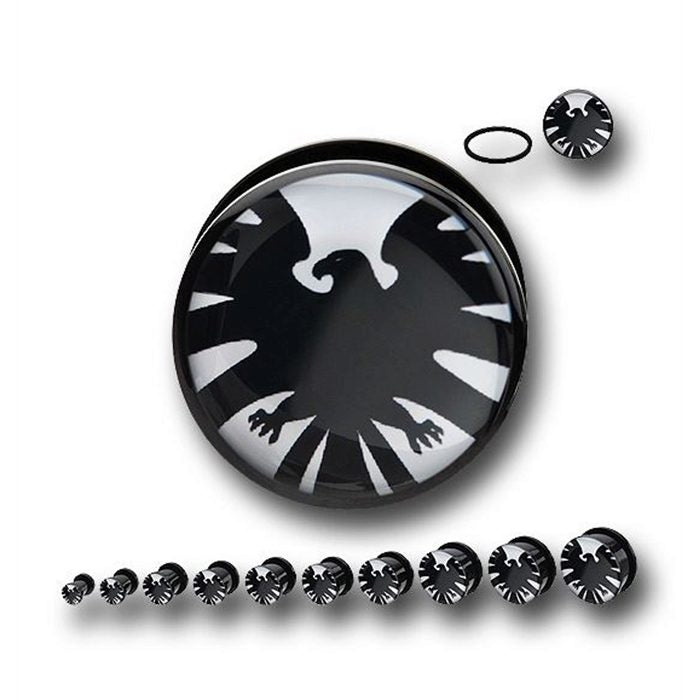 Tunnels / Plugs Pairs - Marvel Shield Single Flares