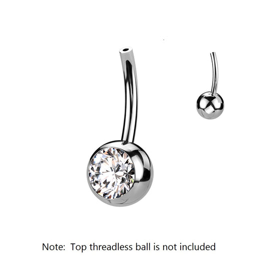 PARTS - TITANIUM - Threadless Belly Ring