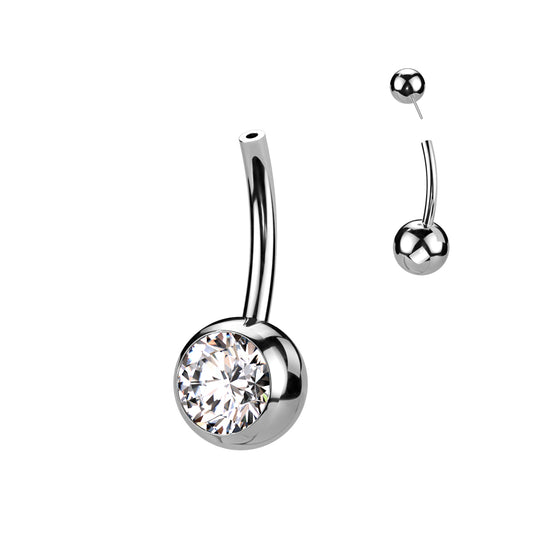 PARTS - TITANIUM - Threadless Belly Ring