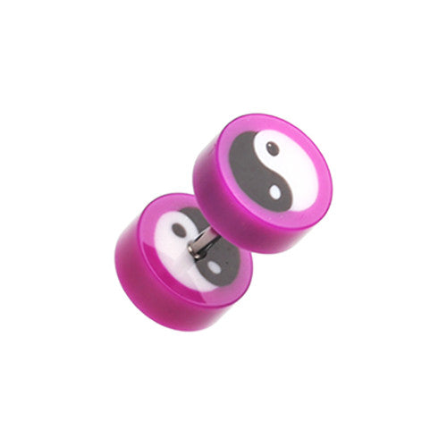 Faux Plugs - Acrylic Yin Yang