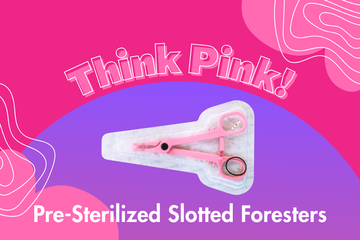 💖 Think Pink! NEW Pink Pre-Sterilized Slotted Foresters Available NOW