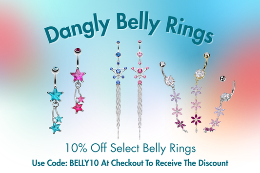 💎 Feel Fancy In Our Dangly Belly Rings 💎