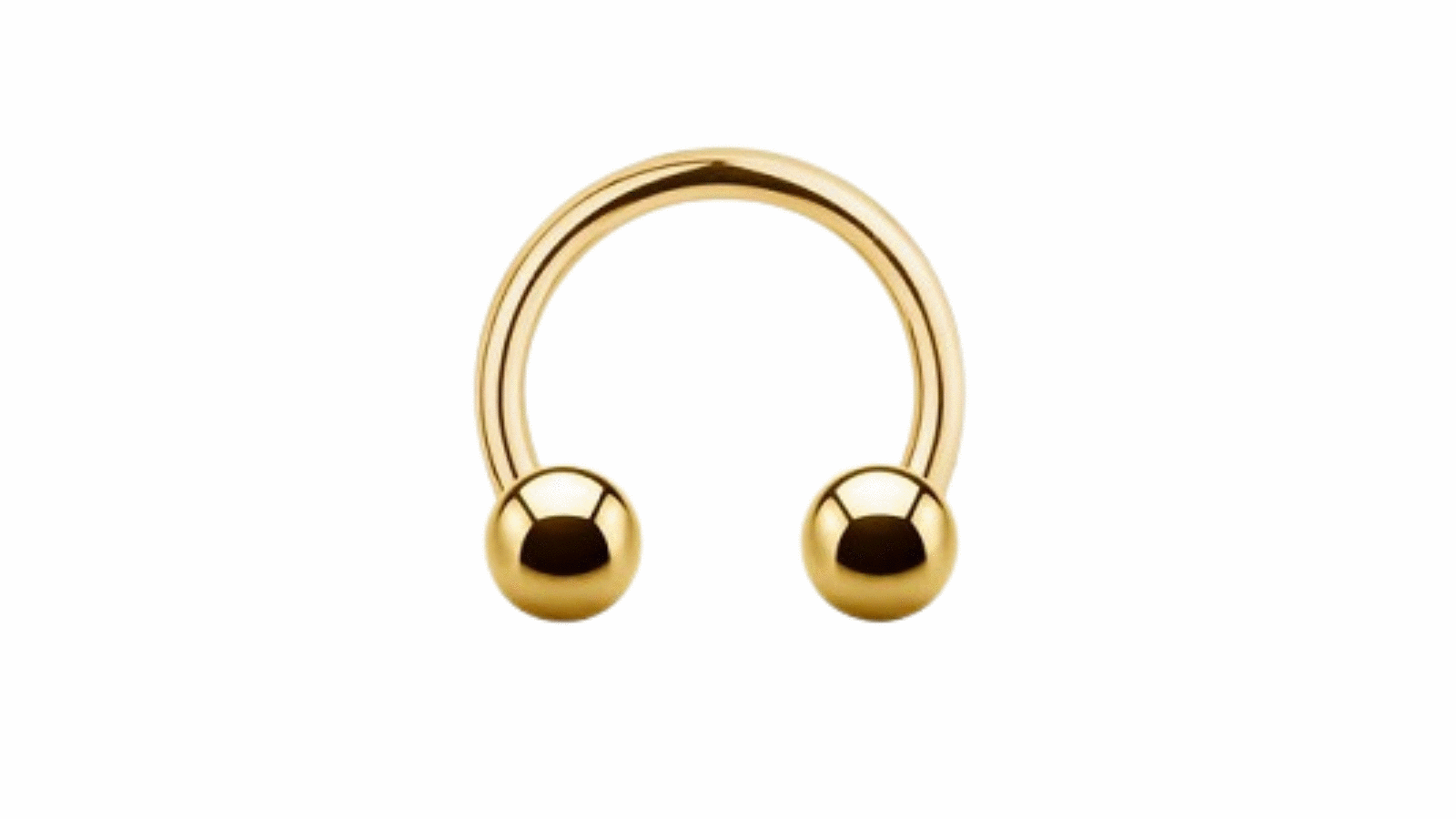 thumbnail image 2 of 10g 11mm 7/16” Heavy Gauge Horseshoe Barbell – Internally Threaded Stainless Steel 2 of 3
