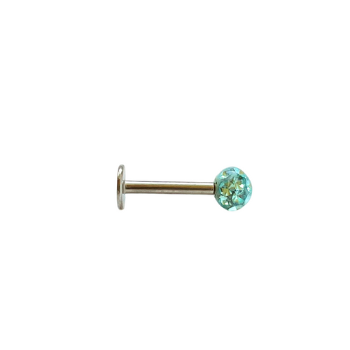 Labrets - Surgical Steel With Coated Tiffany Ball