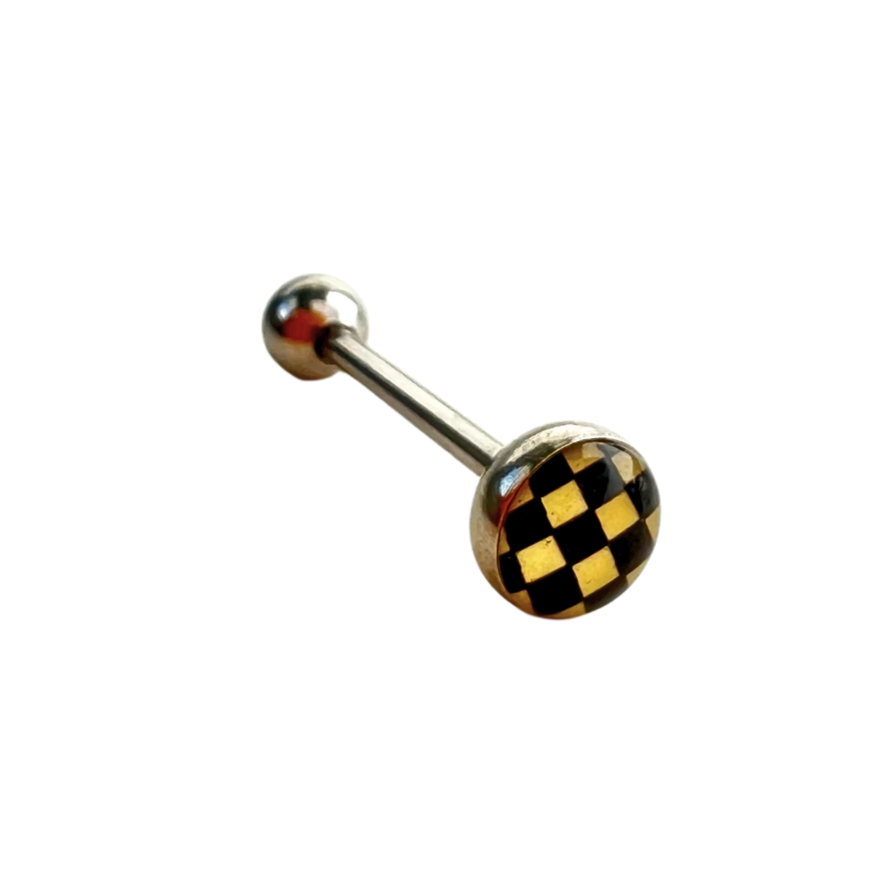 Barbells - Tongue Surgical Steel Logo