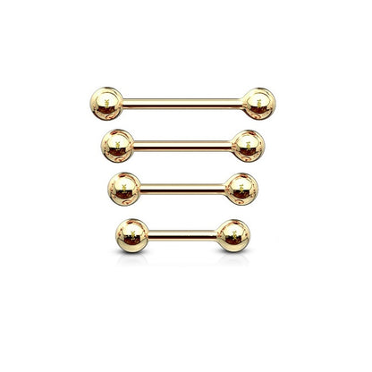 Barbells - 14 Karat Gold