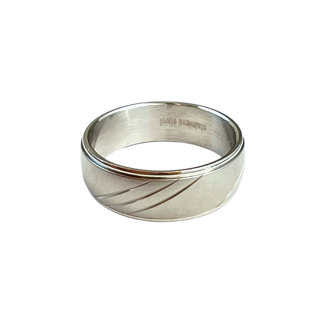 Rings - Three Diagonal Stripe