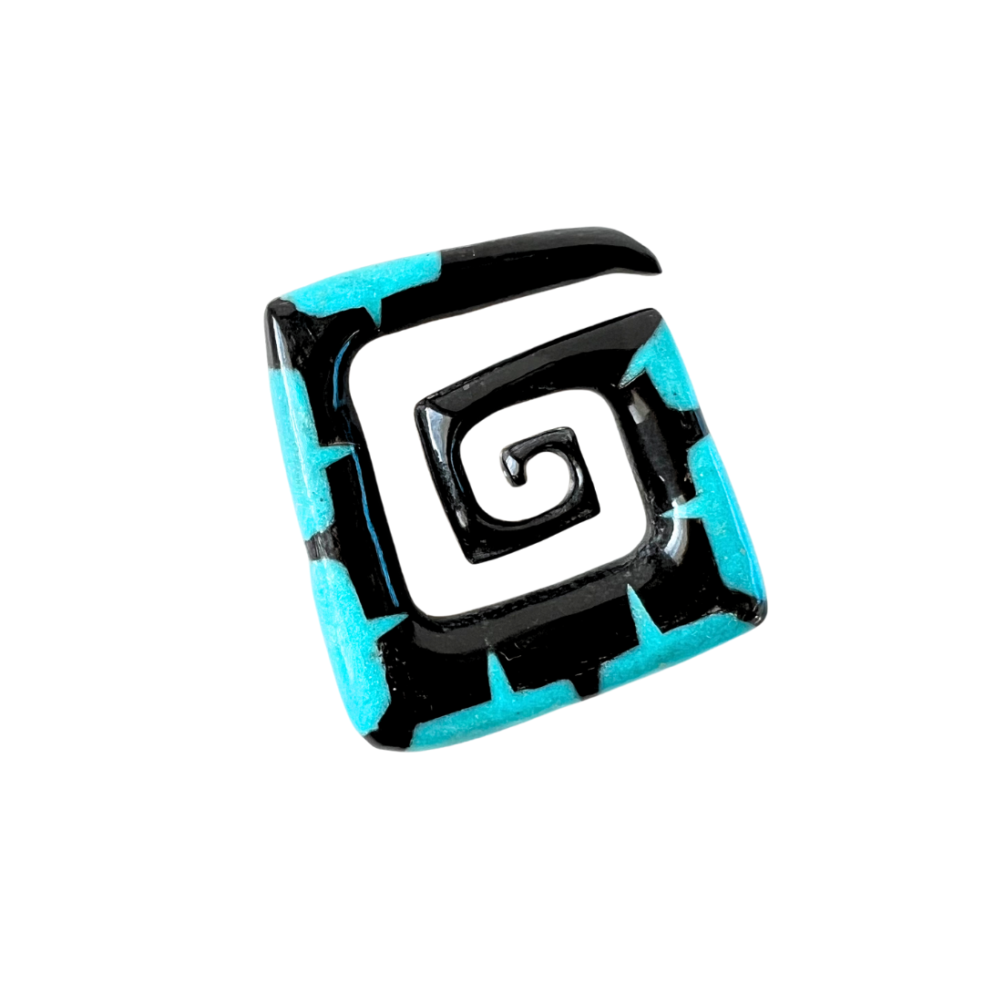 Organics Pairs - Horn with Turquoise Inlay