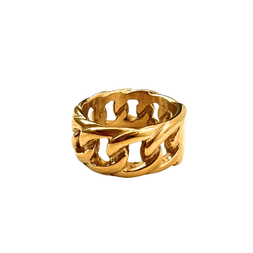 Rings - Gold Plated Chain Ring