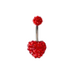 Belly Ring - Tiffany Heart