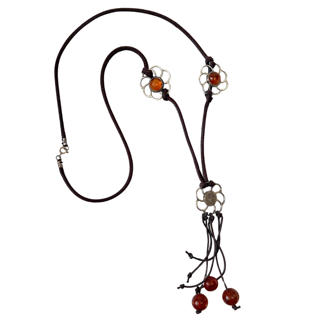 Necklaces - Rope & Amber