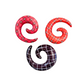 Stretchers Pairs - Plaid Acrylic Swirls